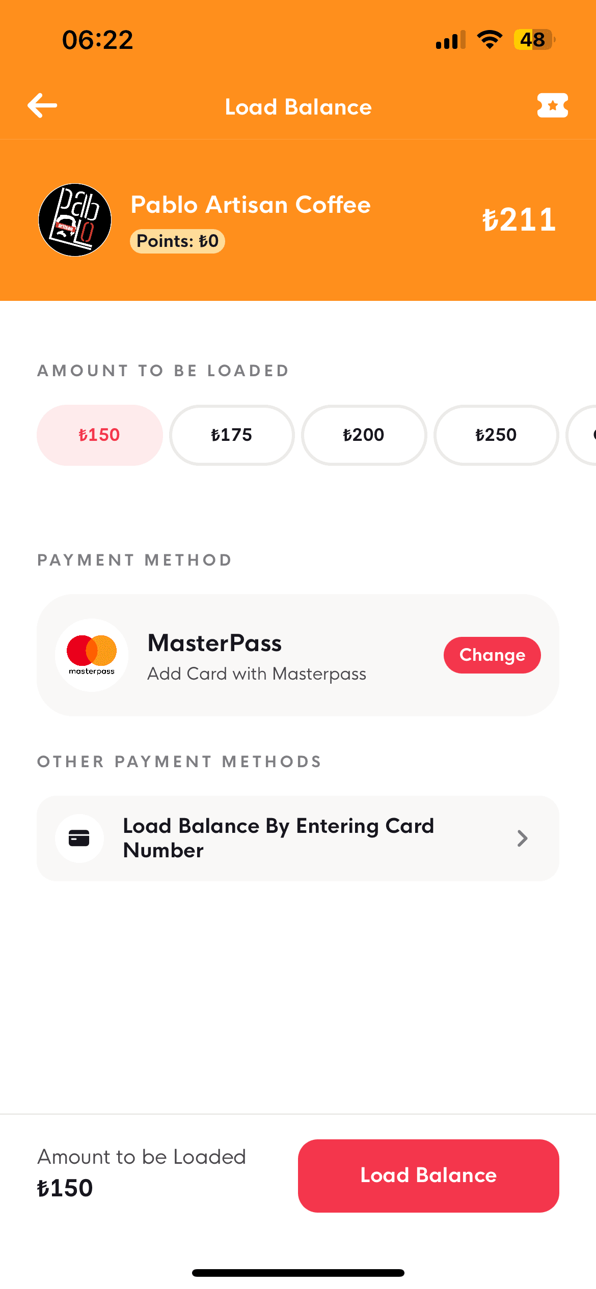 Top-up screenshot
